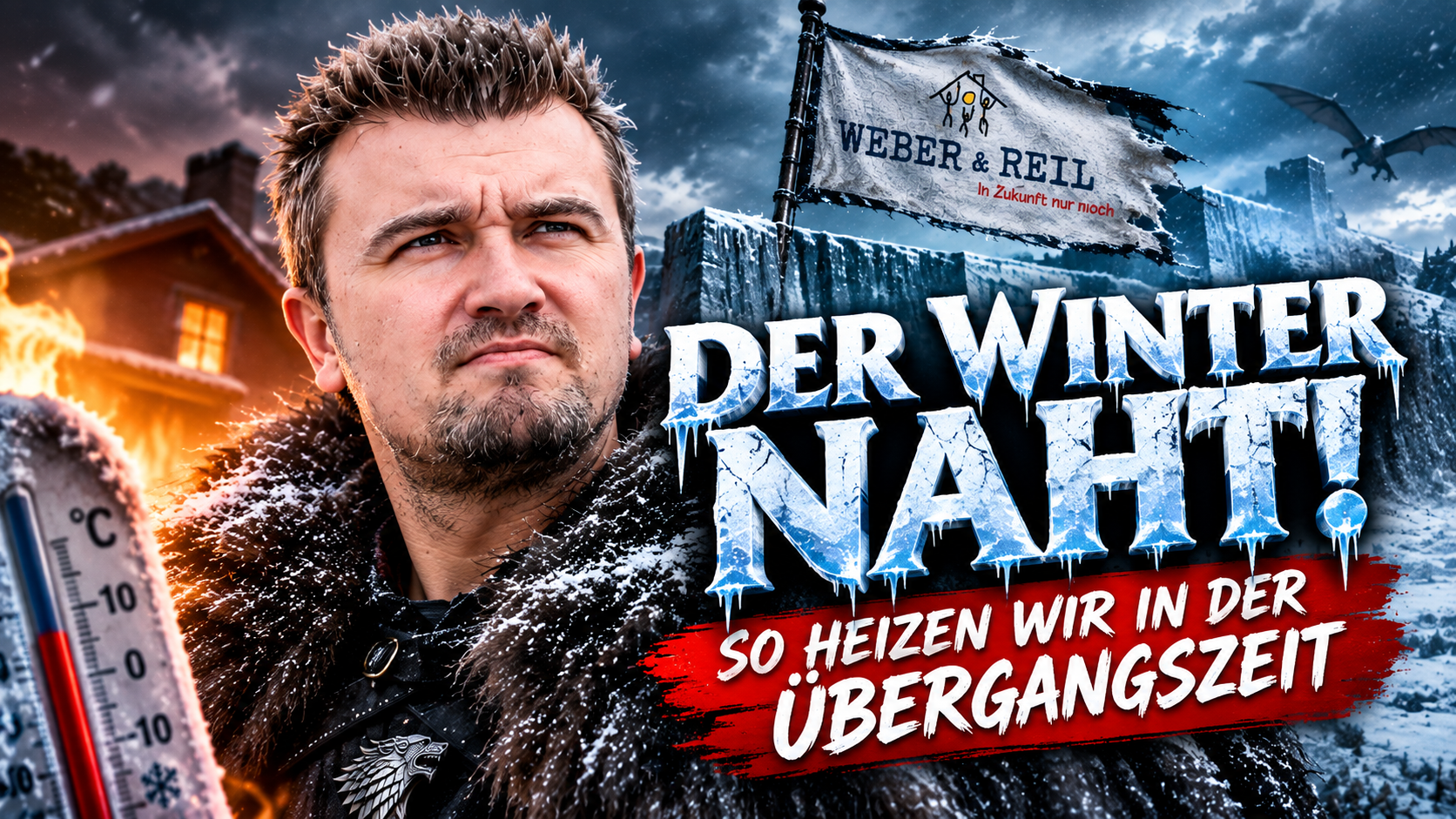 Der Winter naht: Weber & Reil gibt Tipps zum richtigen Heizverhalten in der Übergangszeit. Das winterliche Motiv zeigt die Bedeutung von bewusstem Heizen, Energieeffizienz und einer guten Vorbereitung auf die Heizsaison.