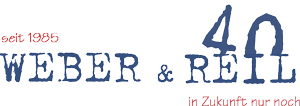 Weber & Reil 40 Jahre Jubiläum Logo